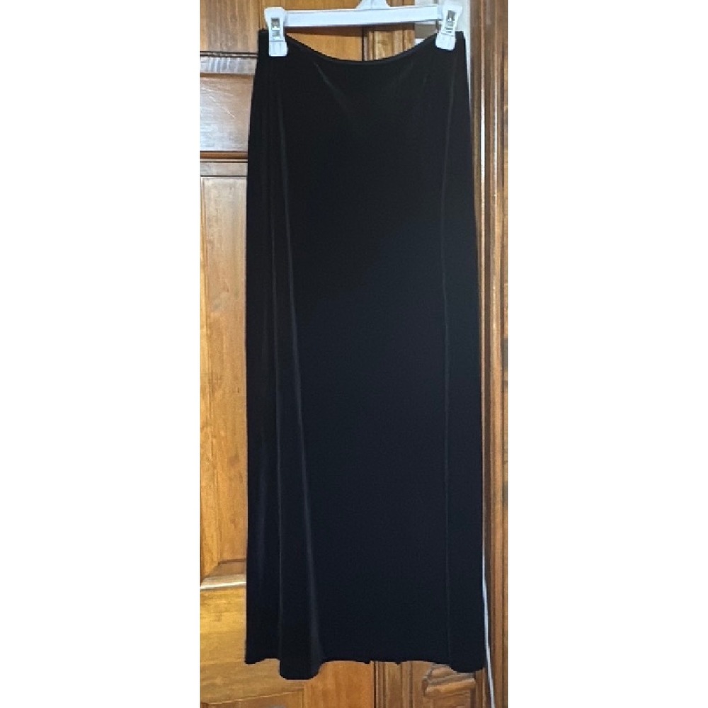 Limited Too Girls Vintage Black Velvet Maxi Skirt Size 14